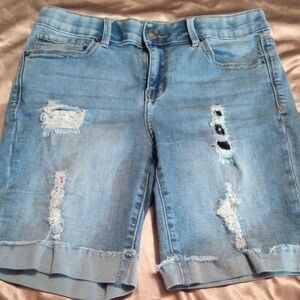 Size 10 Distressed Denim Women Shorts